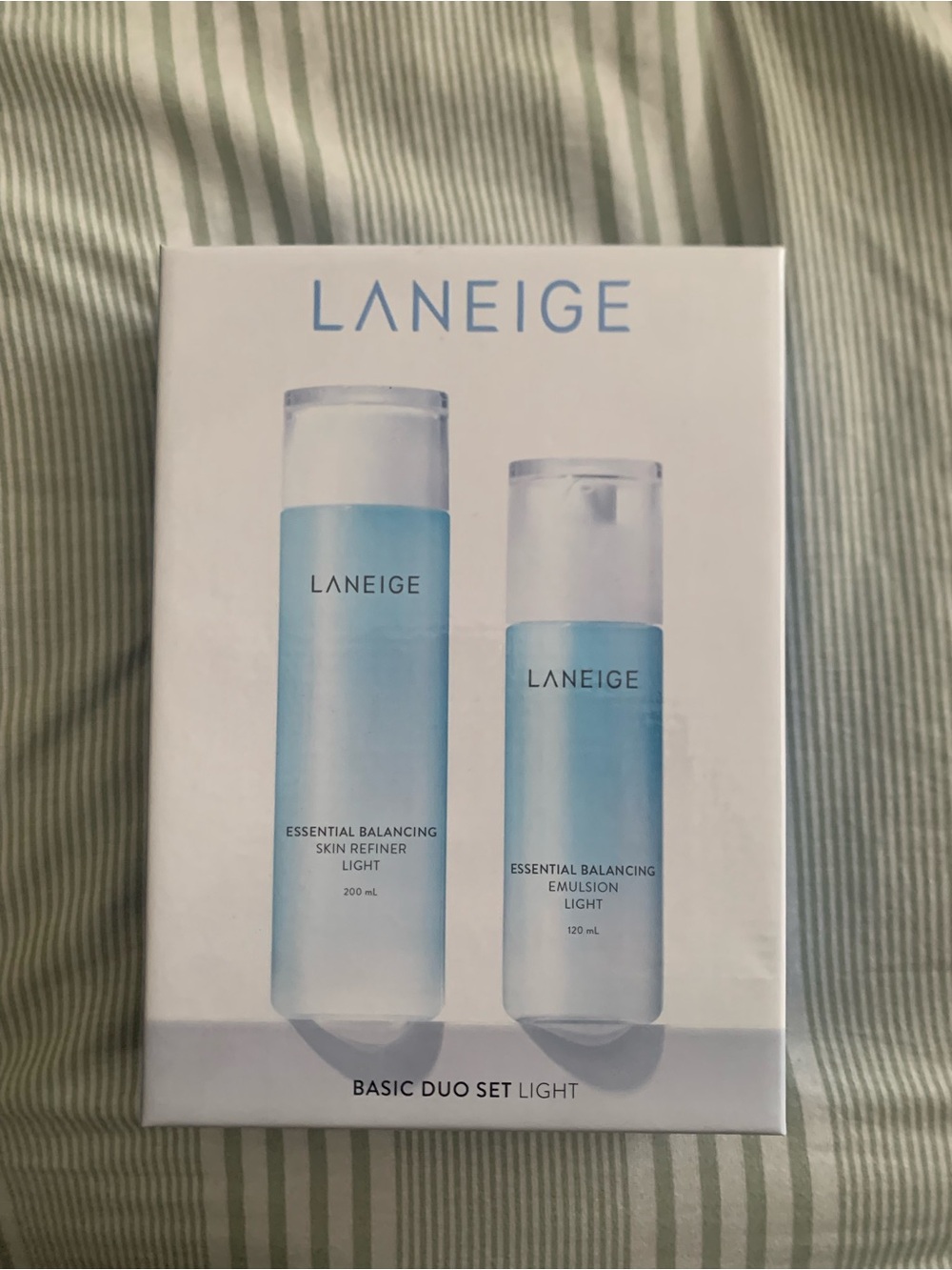 LANEIGE Light Blue Balancing Skin Duo 5 piece set | Toner and Moisturizer